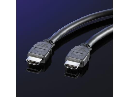 ROLINE 11.04.5571, 1 m, HDMI Type A (Standard), HDMI Type A (Standard), Svart