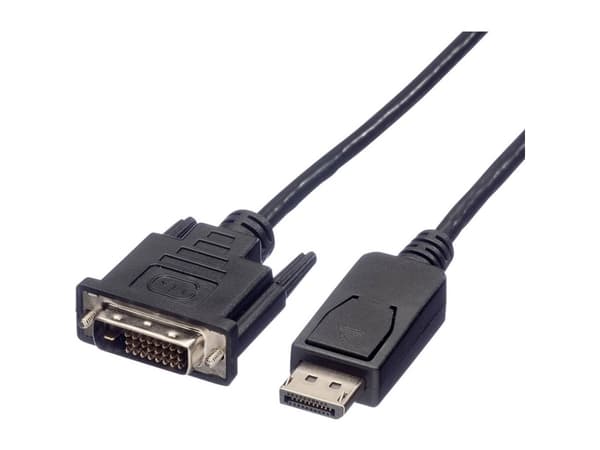 ROLINE 11.04.5612, 5 m, DisplayPort, DVI, Hankjønn, Hankjønn, Rett