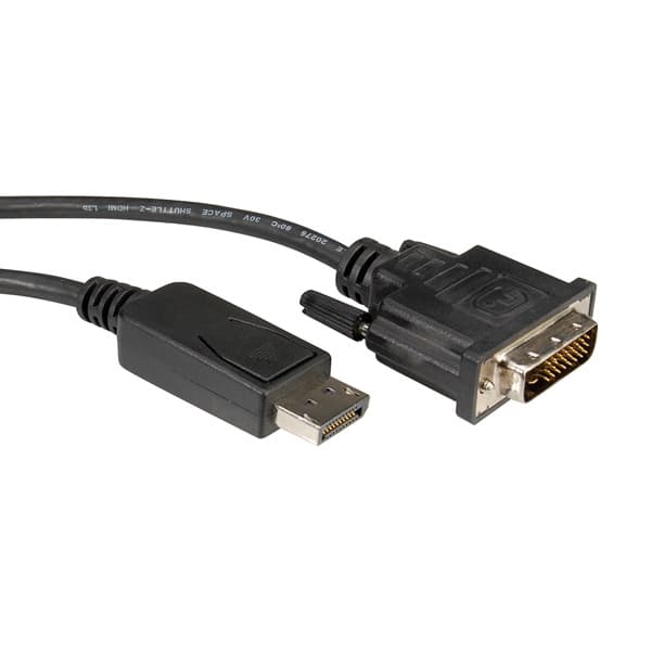 ROLINE 11.04.5612, 5 m, DisplayPort, DVI, Hankjønn, Hankjønn, Rett