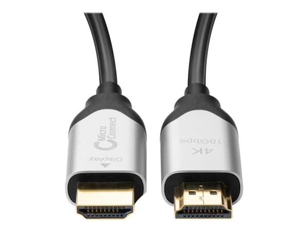 Microconnect HDM191950V2.0OP, 50 m, HDMI-tyyppi A (vakio), HDMI-tyyppi A (vakio), 4096 x 2160 pikseliä, 3D, Musta