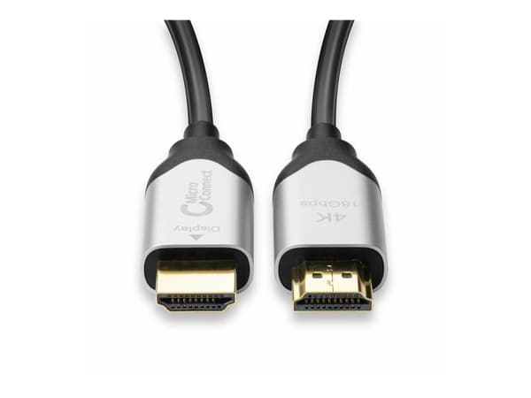 Microconnect HDM191950V2.0OP, 50 m, HDMI-tyyppi A (vakio), HDMI-tyyppi A (vakio), 4096 x 2160 pikseliä, 3D, Musta