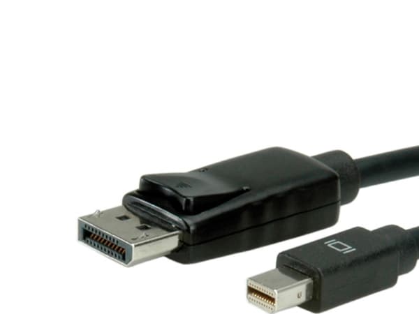 ROLINE DP - Mini DP, 5 m, DisplayPort, Mini DisplayPort, Hankjønn, Hankjønn, Sort