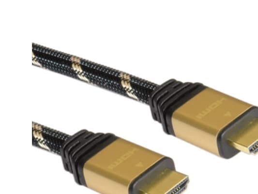 ROLINE 11.04.5503, 3 m, HDMI-tyyppi A (vakio), HDMI-tyyppi A (vakio), Musta, Kulta