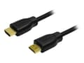 Miniatyrbilde 1 av 5: LogiLink High Speed with Ethernet - HDMI-kabel med Ethernet - HDMI hann til HDMI hann - 1.5 m - svart