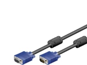 Goobay 93614, 3 m, VGA (D-Sub), VGA (D-Sub), Hankjønn, Hunkjønn, Sort, Blå