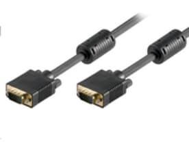 MicroConnect - VGA-kabel - HD-15 (VGA) (hann) til HD-15 (VGA) (hann) - 3 m - tommelskruer - svart