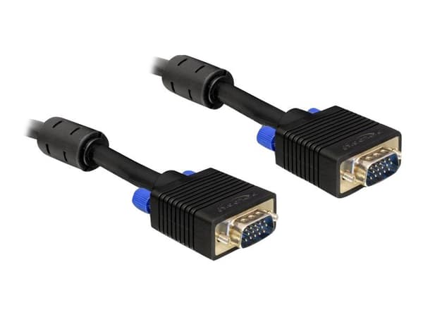Delock - VGA-kabel - HD-15 (VGA) (hann) til HD-15 (VGA) (hann) - 5 m