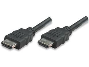 Manhattan 323192, 1 m, HDMI Typ A (standard), HDMI Typ A (standard), 3D kompatibilitet, 10,2 Gbit/s, Svart
