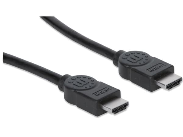 Manhattan 323192, 1 m, HDMI Typ A (standard), HDMI Typ A (standard), 3D kompatibilitet, 10,2 Gbit/s, Svart