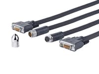 VivoLink Pro Cross Wall - DVI-kabel - DVI-D (hann) til DVI-D (hann) - 20 m - tommelskruer
