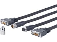 VivoLink Pro Cross Wall - DVI-kabel - DVI-D (hann) til DVI-D (hann) - 20 m - tommelskruer