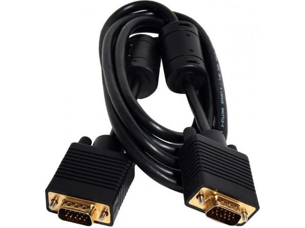 ART AL-OEM-3 - VGA-kabel - HD-15 (VGA) (hane) till HD-15 (VGA) (hane) - 5 m - tumskruvar
