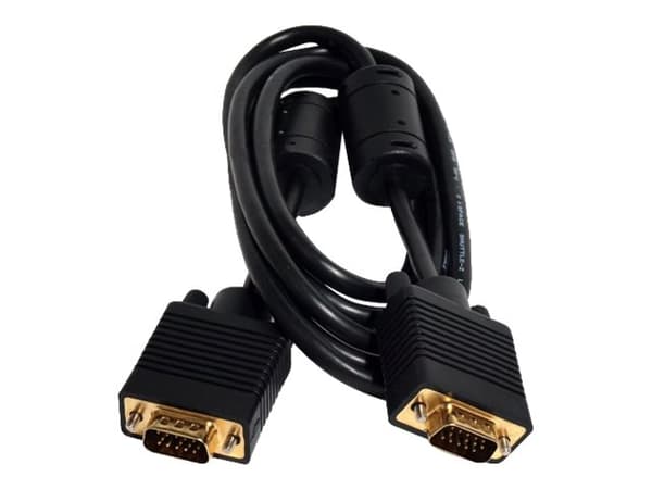 ART AL-OEM-3 - VGA-kabel - HD-15 (VGA) (hane) till HD-15 (VGA) (hane) - 5 m - tumskruvar
