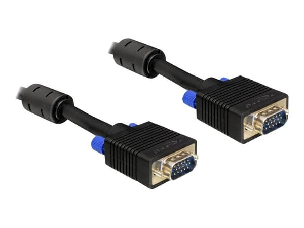 Delock - VGA-kabel - HD-15 (VGA) (hann) til HD-15 (VGA) (hann) - 20 m