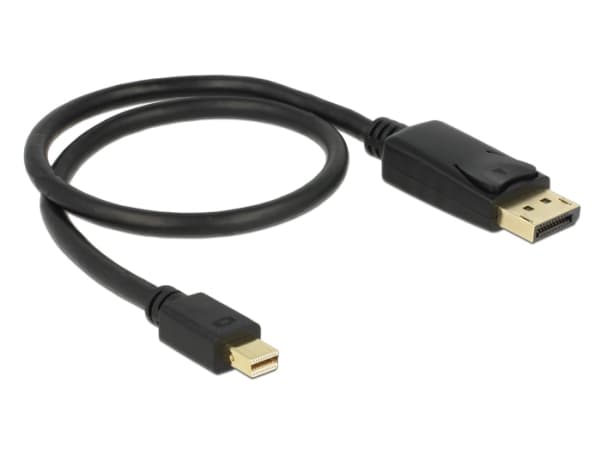 DeLOCK Mini Displayport/Displayport, 0.5 m, 0,5 m, Mini DisplayPort, DisplayPort, Uros, Uros, 3840 x 2160 pikseliä