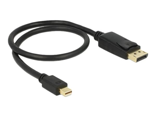 DeLOCK Mini Displayport/Displayport, 0.5 m, 0,5 m, Mini DisplayPort, DisplayPort, Uros, Uros, 3840 x 2160 pikseliä