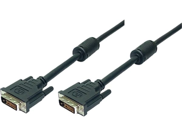 LogiLink 3m DVI-D M/M, 3 m, DVI-D, DVI-D, DVI-D, Gold, Jack