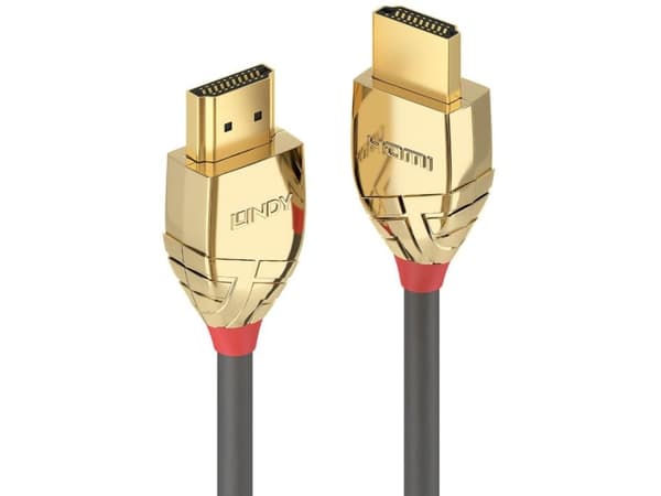 Lindy 37864 HDMI-kabel 5 m HDMI Type A (Standard) Gull, Grå