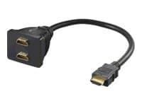MicroConnect - HDMI-splitter - HDMI hann til HDMI hunn - 20 cm