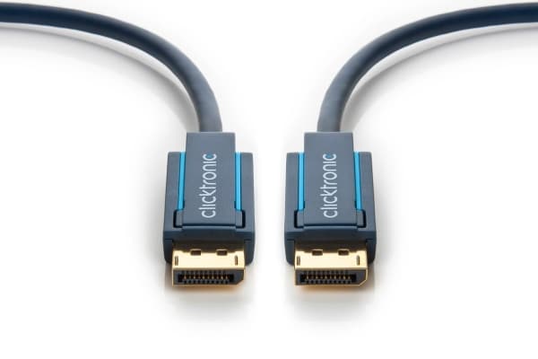 ClickTronic 70713, 5 m, DisplayPort, DisplayPort, Guld, Blå, Kobber