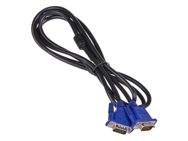 Akyga AK-AV-14 - VGA-kabel - HD-15 (VGA) (hann) til HD-15 (VGA) (hann) - 5 m - tommelskruer - svart