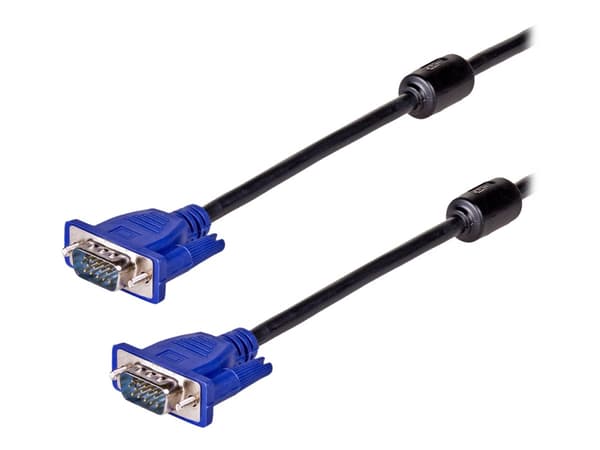Akyga AK-AV-14 - VGA-kabel - HD-15 (VGA) (hann) til HD-15 (VGA) (hann) - 5 m - tommelskruer - svart