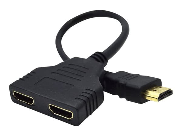 Cablexpert DSP-2PH4-04 - HDMI-splitter - HDMI plugg til HDMI beholder - skjermet - passiv