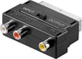 Miniatyrbild 4 av 4: Goobay 50122, SCART (21-pin), 3 x RCA, Hankoppling, Honkoppling, Svart, Polypåse