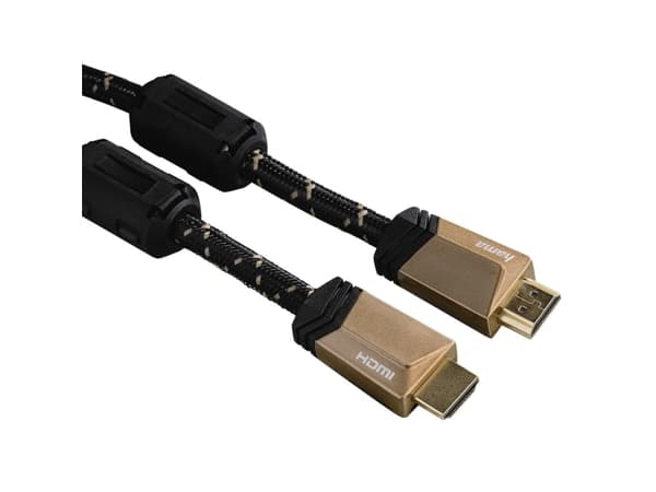 Hama Premium - HDMI-kabel med Ethernet - HDMI hann til HDMI hann - 1.5 m - bronsekaffe - 4K-støtte