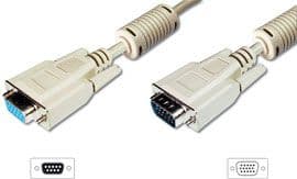 Assmann D-Sub (VGA) - D-Sub (VGA) kabel 10m grå (AK3750XF/AK3750XFIMP)