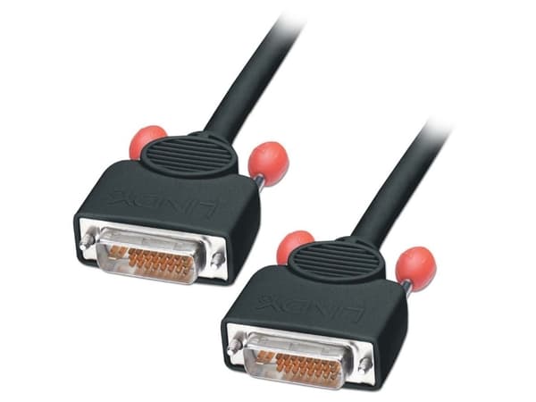 Lindy 41277, 20 m, DVI-I, DVI-I, Musta, 1 kpl, Uros/uros