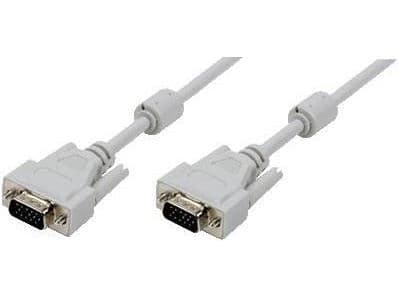 LogiLink 5m, VGA/VGA, M/M, 5 m, VGA (D-Sub), VGA (D-Sub), Grå, Hankjønn/hankjønn
