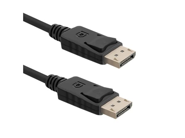 Qoltec - DisplayPort-kabel - DisplayPort (hann) til DisplayPort (hann) - 2 m - låst