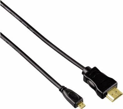 Hama High Speed HDMI Cable - HDMI-kabel - HDMI hann til mikro-HDMI hann - 2 m - skjermet - svart