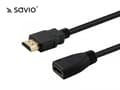 Pikkukuva 4 / 5: Savio CL-132, 1 m, HDMI-tyyppi A (vakio), HDMI-tyyppi A (vakio), 3D, Äänen paluukanava (ARC), Musta
