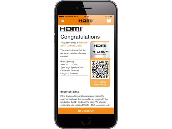 Goobay 72319, 3 m, HDMI-tyyppi A (vakio), HDMI-tyyppi A (vakio), 18 Gbit/s, Äänen paluukanava (ARC), Musta, Sininen