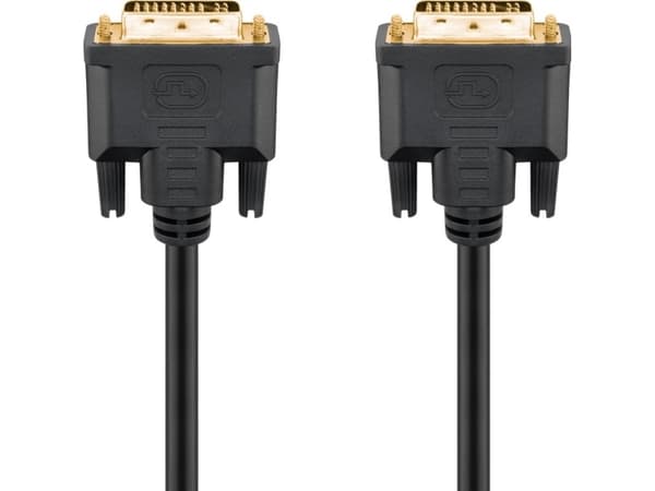 Goobay 69210, 3 m, DVI-I, DVI-I, Hankjønn, Hankjønn, Sort