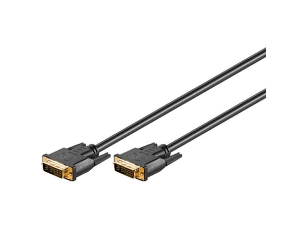 Goobay 69210, 3 m, DVI-I, DVI-I, Hankjønn, Hankjønn, Sort