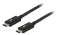 Miniatyrbilde 4 av 5: Delock - Thunderbolt-kabel - 24 pin USB-C (hann) til 24 pin USB-C (hann) - USB 3.1 Gen 2 / Thunderbolt 3 / DisplayPort 1.2a - 20 V - 5 A - 1 m - 4K-s