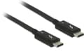 Miniatyrbilde 5 av 5: Delock - Thunderbolt-kabel - 24 pin USB-C (hann) til 24 pin USB-C (hann) - USB 3.1 Gen 2 / Thunderbolt 3 / DisplayPort 1.2a - 20 V - 5 A - 1 m - 4K-s