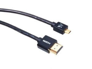 Maclean MCTV-723 - HDMI-kabel med Ethernet - 19 pin micro HDMI Type D hann til HDMI hann - 3 m - dobbeltisolert - 4K-støtte