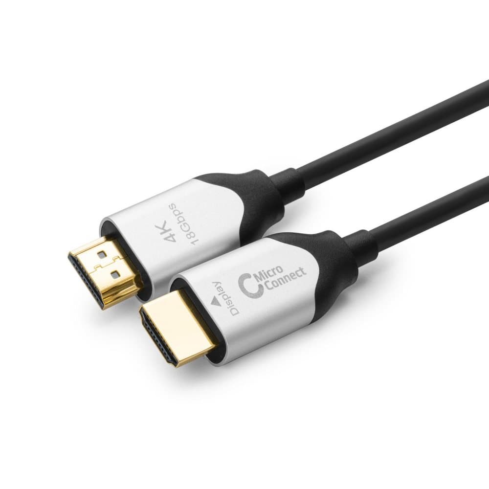 MicroConnect Premium Optic HDMI Cable 100m HDMI 2.0 4K/ 60Hz 4:4:4 Gold Plated connectors, Support HDR/ARC/EDID & HDCP2.2