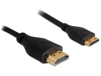 Delock High Speed HDMI with Ethernet - HDMI-kabel med Ethernet - HDMI hann til 19 pin mini HDMI Type C hann - 1 m