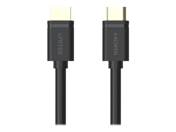 Unitek - HDMI-kabel med Ethernet - HDMI han til HDMI han - 2 m - sort