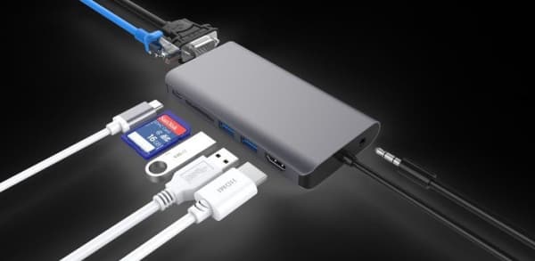 PremiumCord 7in1 USB-C-asema/replikaattori (ku31dock08)