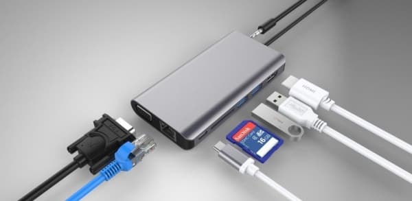 PremiumCord 7in1 USB-C-asema/replikaattori (ku31dock08)