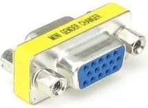 Adapter AV PremiumCord D-Sub (VGA) - D-Sub (VGA) żółty