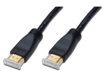 DIGITUS - HDMI-kabel - HDMI hann til HDMI hann - 20 m - dobbeltisolert - svart