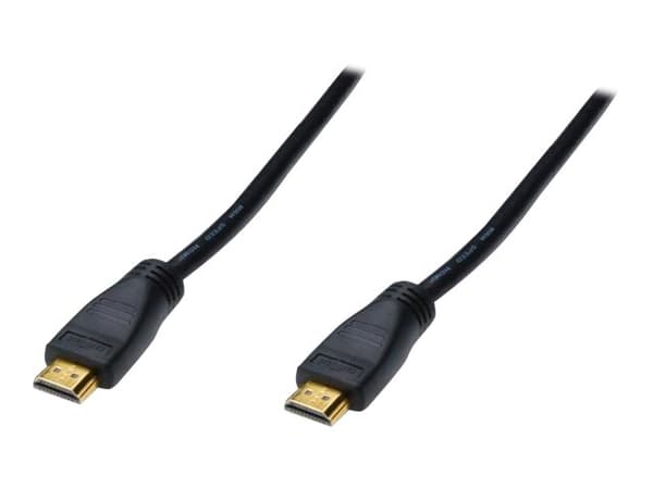 DIGITUS - HDMI-kabel - HDMI hann til HDMI hann - 20 m - dobbeltisolert - svart