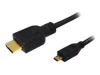 LogiLink High Speed with Ethernet - HDMI-kabel med Ethernet - HDMI hann til 19 pin micro HDMI Type D hann - 2 m